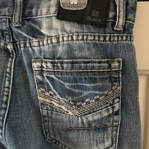 Black Low Rise Slim Straight Leg 30W 30L Blue Jean - Picture 5 of 7